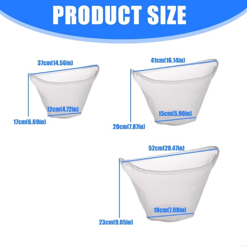 

6Pieces Easy Cleaning Nylon Meshes Bags Machine Washable for Convenient Preparation HX6C CN