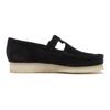 ClarkS W S Wallabee T Bar. 26175666 Black Sde