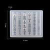 3D Bowknot Silicone Nail Mold Flower Petals Butterfly Heart Diy Design Manicure Template Carving Nail Art Stencil Tool