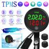 TPMS Система контроля давления в шинах мотоцикла с 2 внешними датчиками Комплект интеллектуальной сигнализации для шин Универсальные аксессуары для мотоциклов
