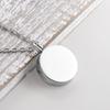 Stainless Steel Pet Paws Print Memorial Necklace Lockets With Cremation Ashes Furs Container For Pet Loss Remembrances