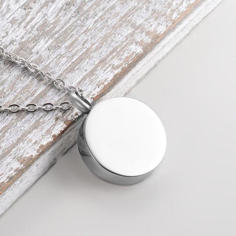 Stainless Steel Pet Paws Print Memorial Necklace Lockets With Cremation Ashes Furs Container For Pet Loss Remembrances