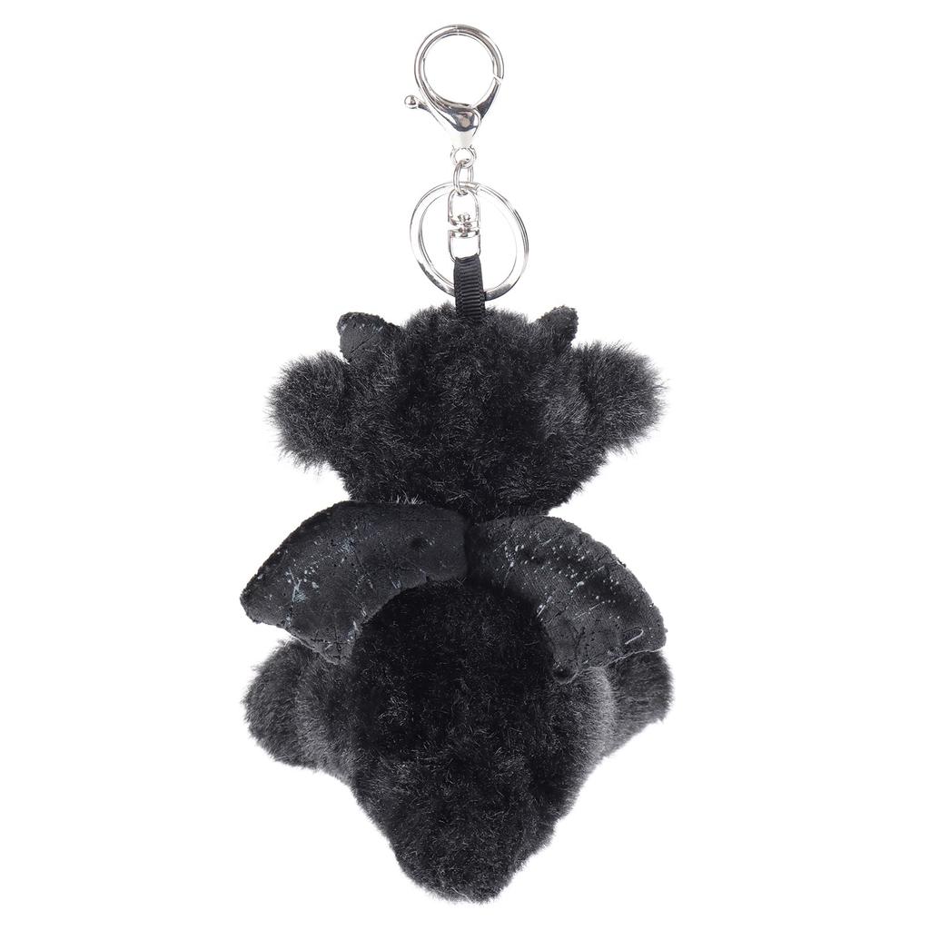 Apricot Lamb Black Dragon Cute Soft Keychain Plush Toy, Perfect for Boys and Girls, Fits Kids' Backpacks and Purses, 10cm
