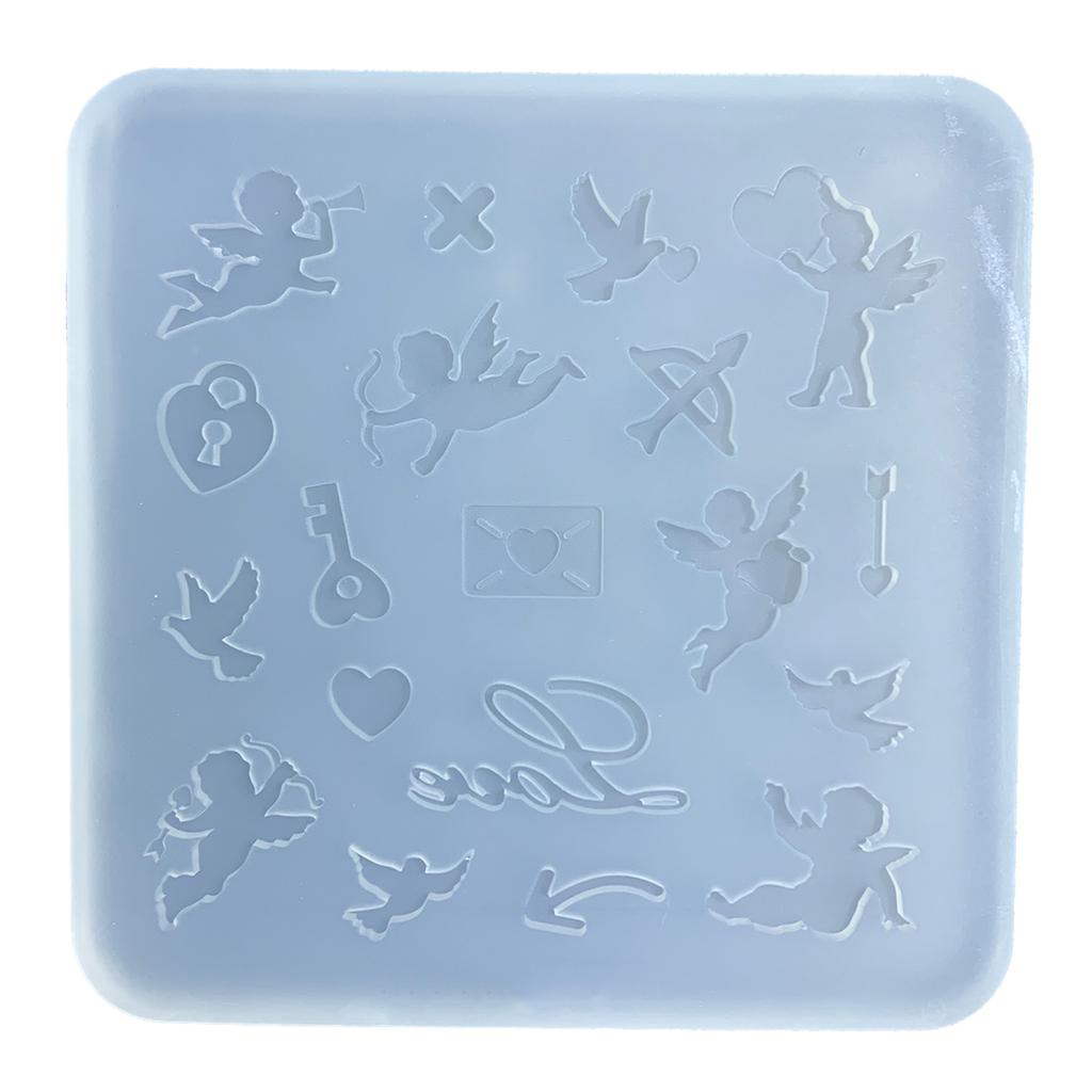 Mini Bread Biscuit Cake Mold Flower Bowknot Silicone Mould Kitchen Food Mold Quicksand Epoxy Resin Molds Jewelry Making