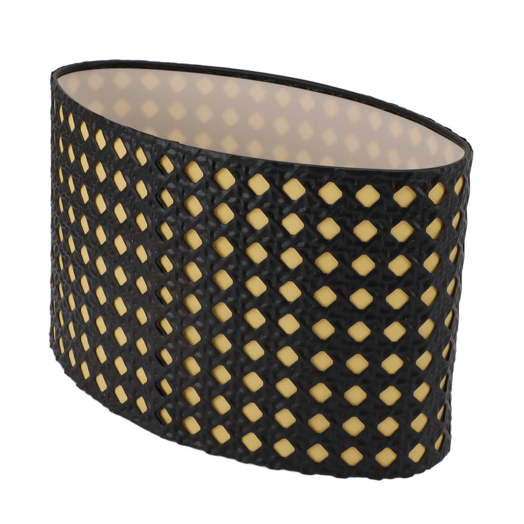 Lampshade Oval Shaped Hollow Metal Carved Compatible E27 E14 Caliber Lampholders Lamp Cover for