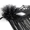 Halloween Masquerades Mask Venetians Mask Flower Tassels Veil Mask Mardi Gras Mask for Carnivals Party Costume Ball