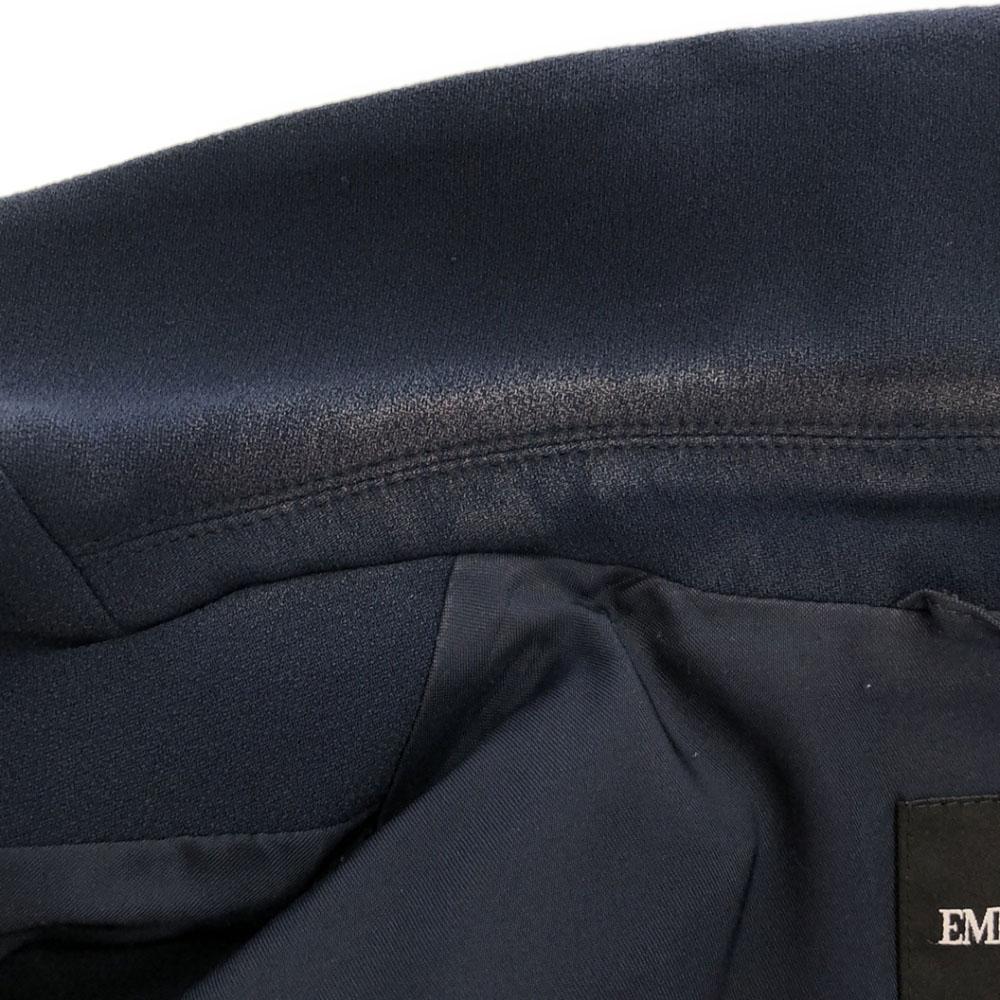 Emporio Armani Made In Italy Long Sleeve Tailored Jacket 36 Navy Women Used