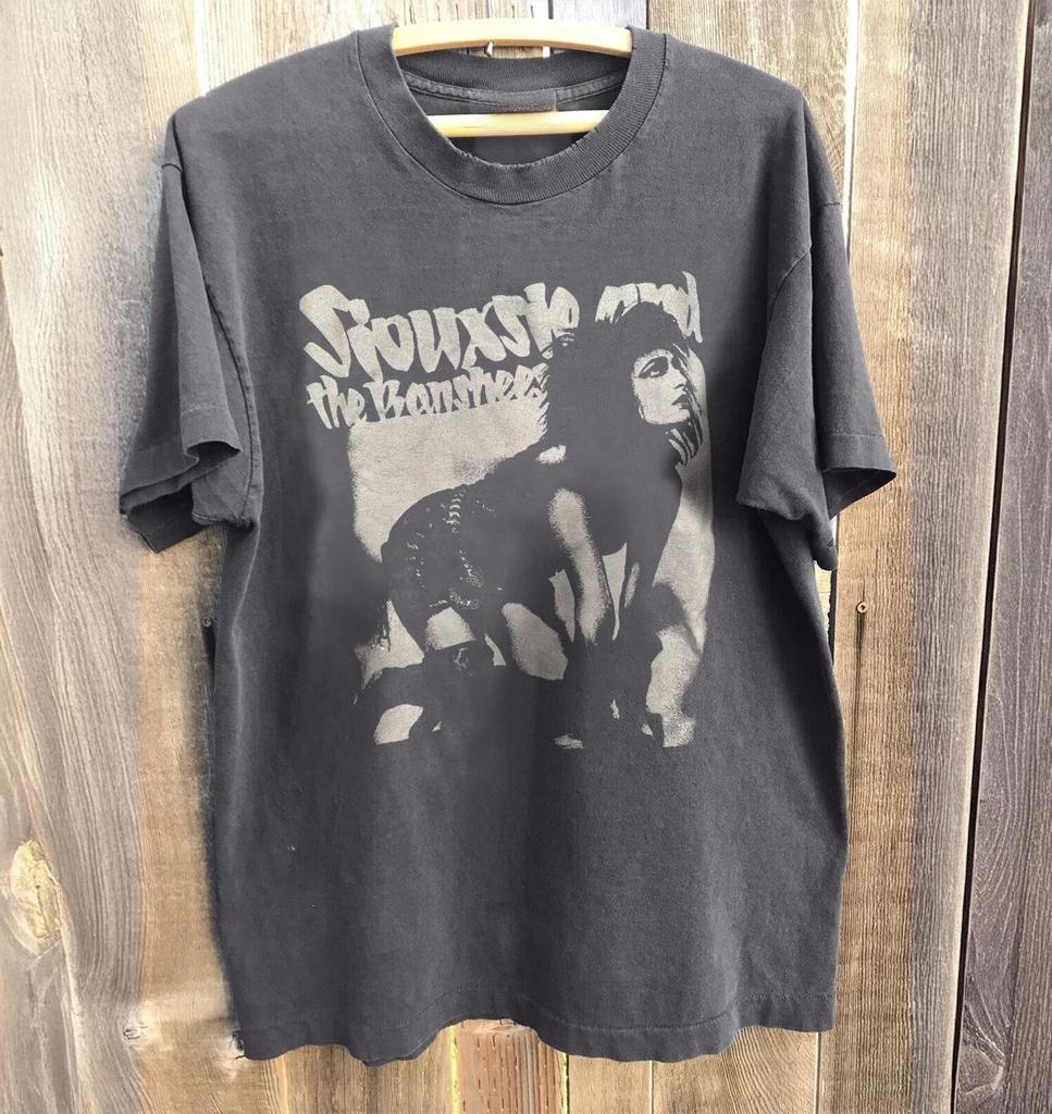 NEW! Siouxsie And The Banshees T-Shirt Charcoal T-shirt