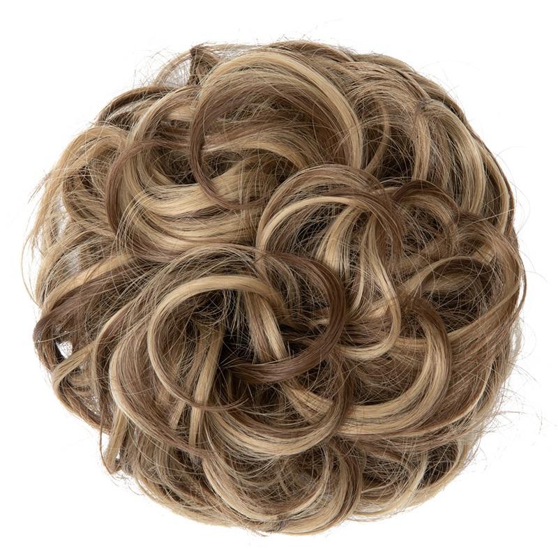 Peruca de Cabelo de Alta Temperatura Feminina Coiffure Faixa de Cabelo Elástica Coiffure Simulação Fofa Pacote de Peruca Bud