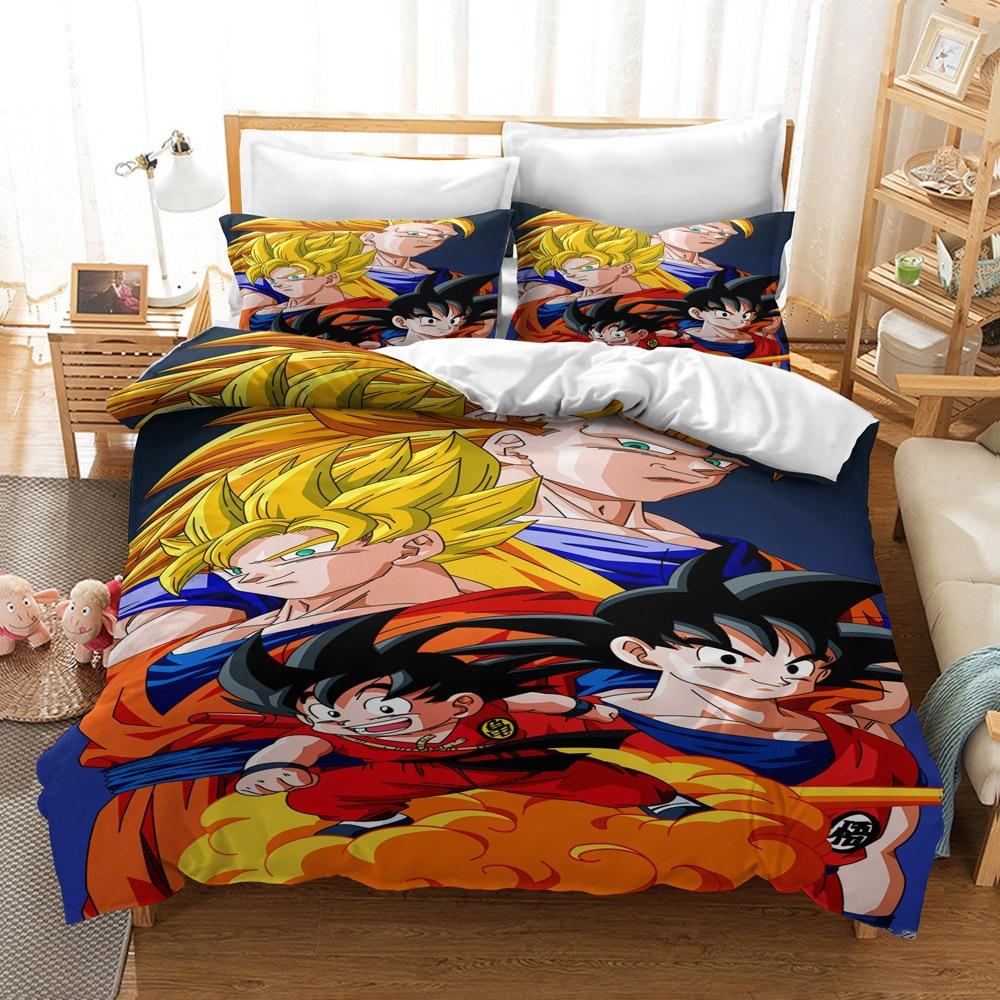 Digital Printing Bedding Kit, Dragon Ball Series Size Three-Piece Set