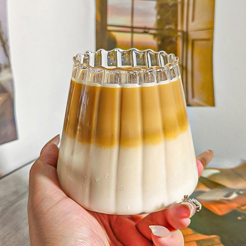 Simple Thickened Single-Layer Cup Transparent Household Juice Beverage Cup High Borosilicate Glass Cold Drink Cup High Temperature Resistant Glass