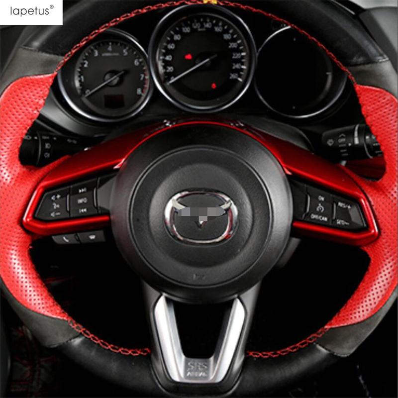 Predná spodná mriežka / Volant / Hlavica radiacej páky / Kryt čítacieho svetla Červené príslušenstvo pre Mazda CX-5 CX5 2017 - 2024