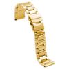 [Kai Tian] 20mm Stainless Steel Watch Band, Gold Quick-Release 3-Row Design, Unisex Watch Band