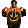 Men's Halloween Print Pullover Hoodie Long Sleeve Sweatshirt