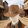 Fashion Star Butterfly Chain Cowboy Cap For Women Men Western Hat Fashion Accessory for Music Festival Theme Party