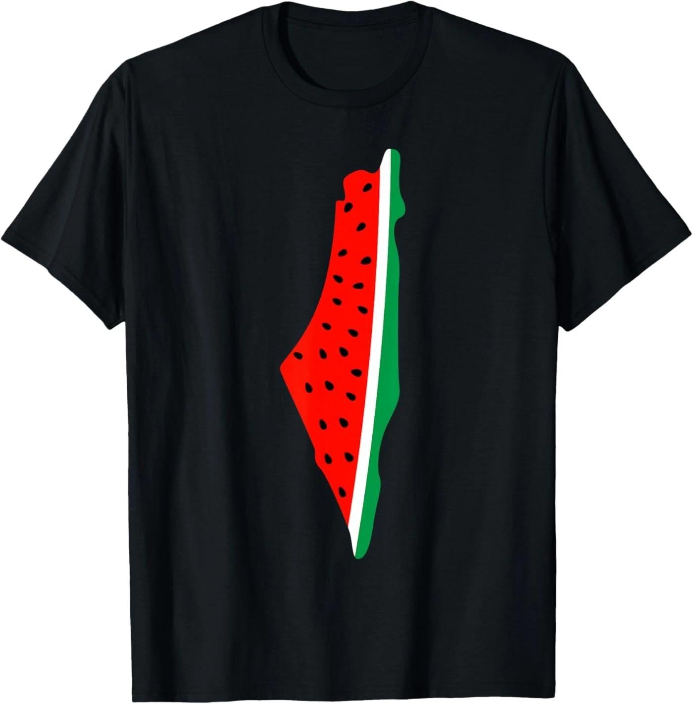 Palestine map Watermelon Family Palestine T-Shirt S