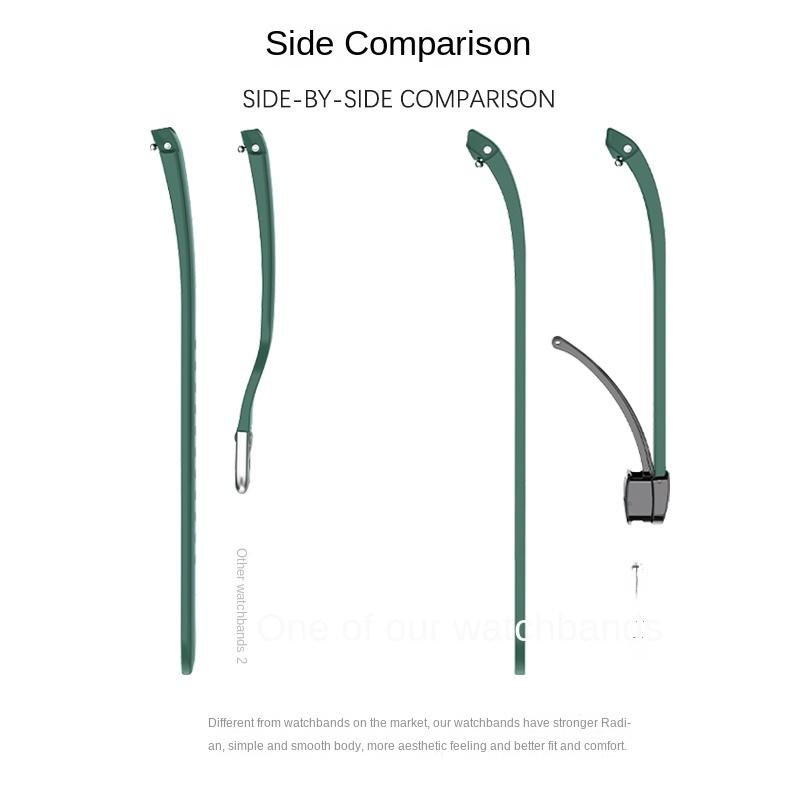 Original Silicone Band for Samsung Watch 4/5 Pro 40mm 44mm 45mm Strap Magnetic Folding Buckle for Galaxy Watch 4 Classic 42 46mm Accessories