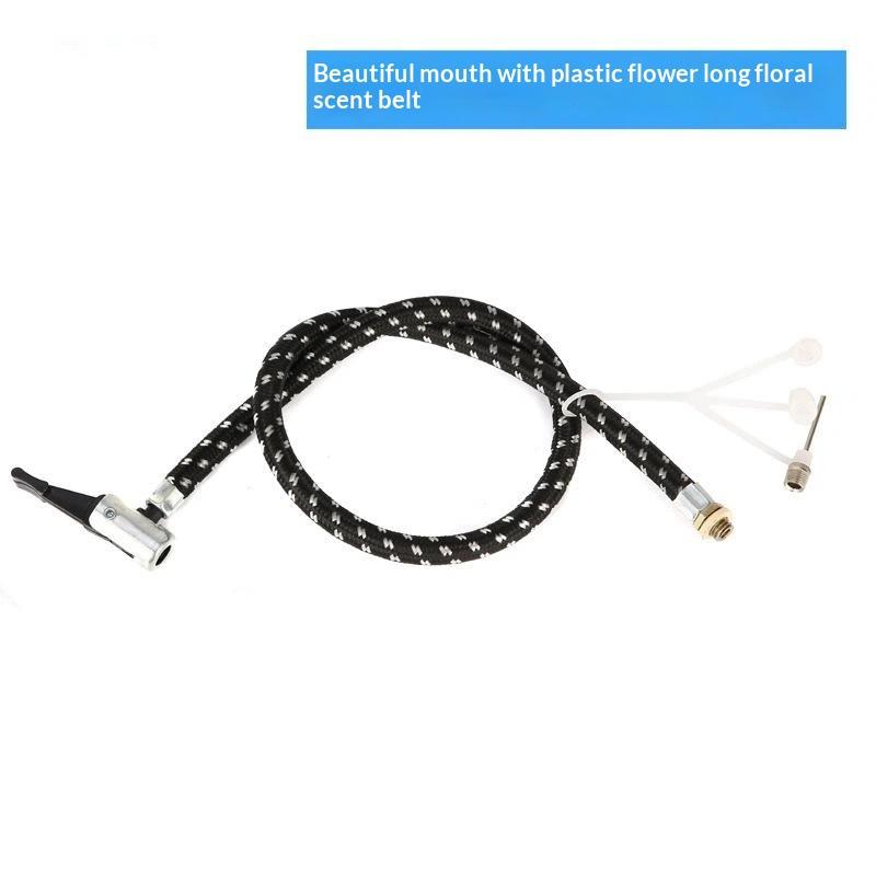 Universal Bicycle Pump Replacement Hose With Dual Valve Head High Pressure Nylon Braided Pipe For Floor Pump Cycling Accessories