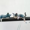 Mini Cat Figurine Miniature Kittens Ornament Monitor Car Dashboard for Computer Cute Cartoon Home Office Desk