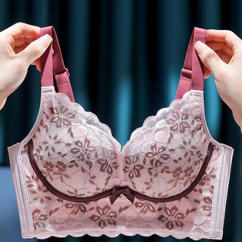 Přizpůsobení Tvarování Nabírání Pohodlný Neocelový kroužek Proti povisnutí Collect Vice Prsa Sexy krajková podprsenka