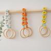 1Pc Woven Beautiful Storage Accessories Nordic Wind Storage Ring Hand Knitting Wall Hangings Cotton Rope Flower Decoration
