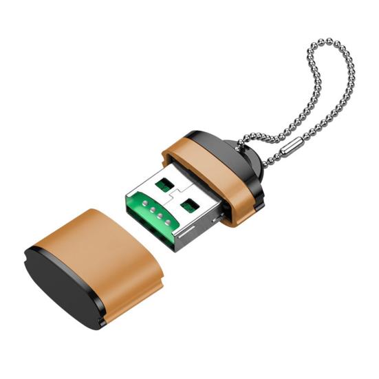 High-Speed USB Card Reader Portable Multi-Slot Adapter for TF/SD Cards, Plug-and-Play Fast Data Transfer Card Reader for Phone Computer Speaker