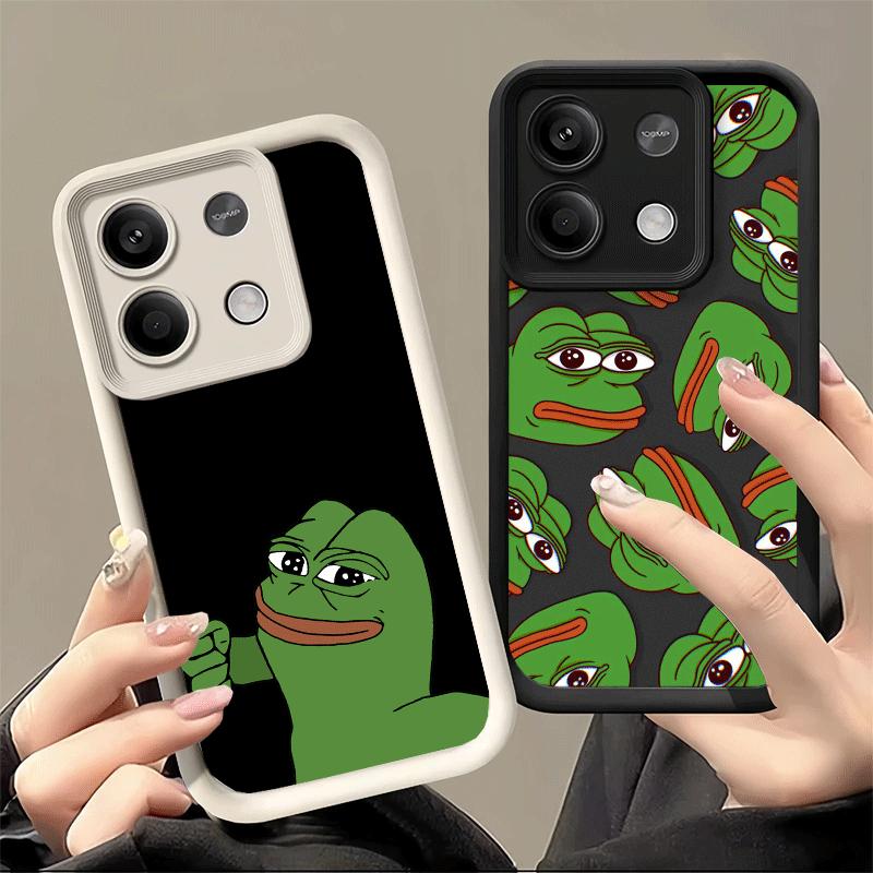 Phone Case for Xiaomi Redmi Note 15 14 13 Pro Plus Funny Sad Forg P-Pepe Meme Shell 12S 11 11S 11T 5G 14S Soft Silicone Funda