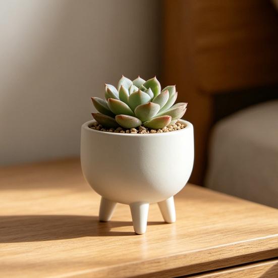 Vasi Fioriera Yousheng Ornamenti Stampati 3D Bocca Larga Grande Capacità Fioriera Opaca a Tre Gambe Base Rialzata Vaso da Fiori per Interno Esterno