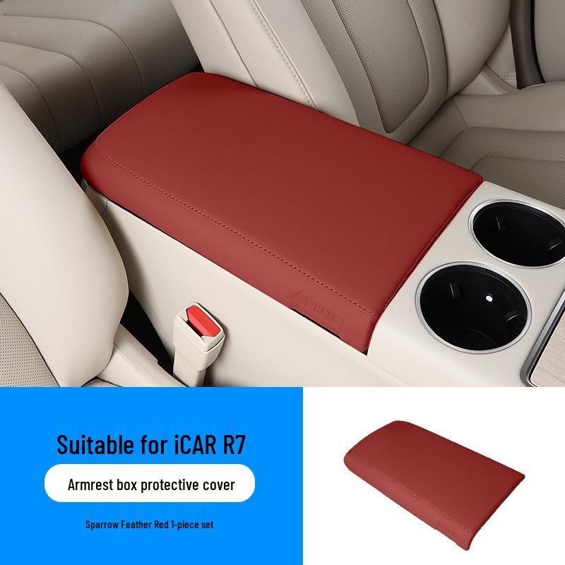 Luxeed R7 Center Console Armrest Box Protector for 24-26 Models - Comfortable Elbow Rest Pad