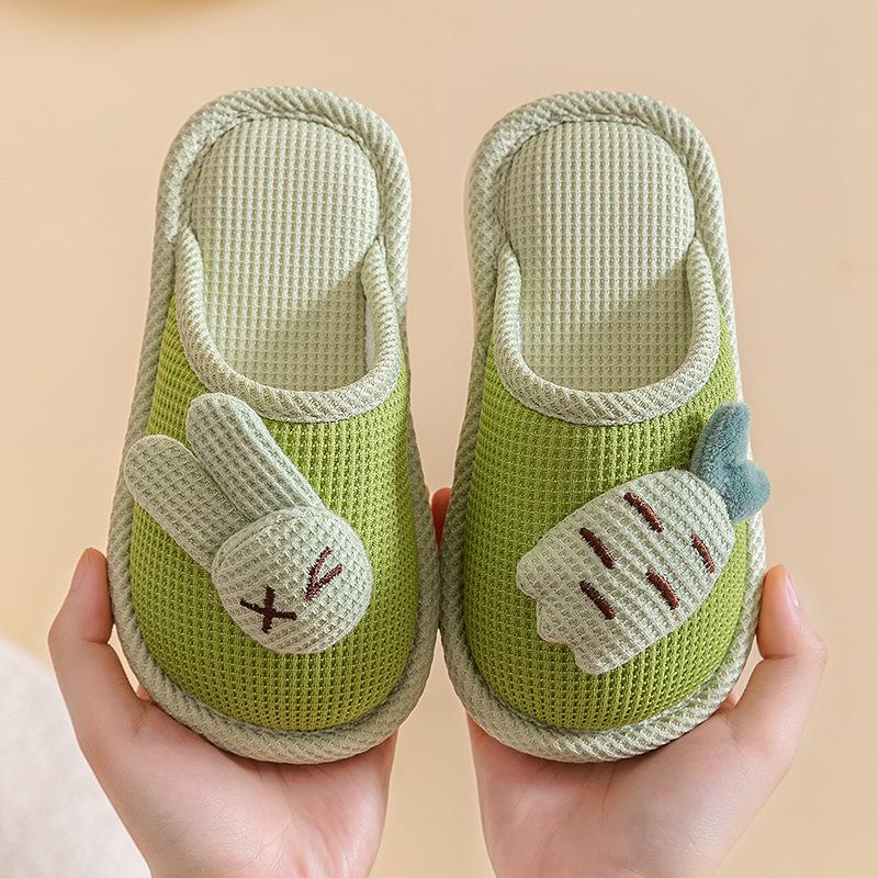 Children's Cotton Slippers Autumn and Winter Cute Indoor Non-slip Girls Boys Warm Parent-child Cotton Slippers
