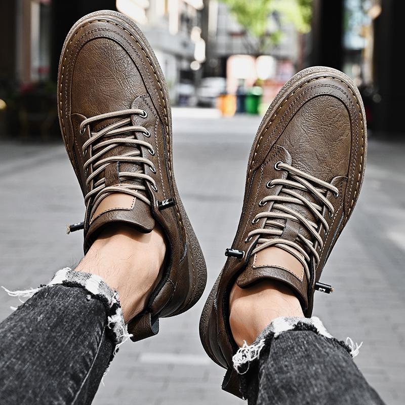 Модная удобная мужская обувь на платформе — фото 3