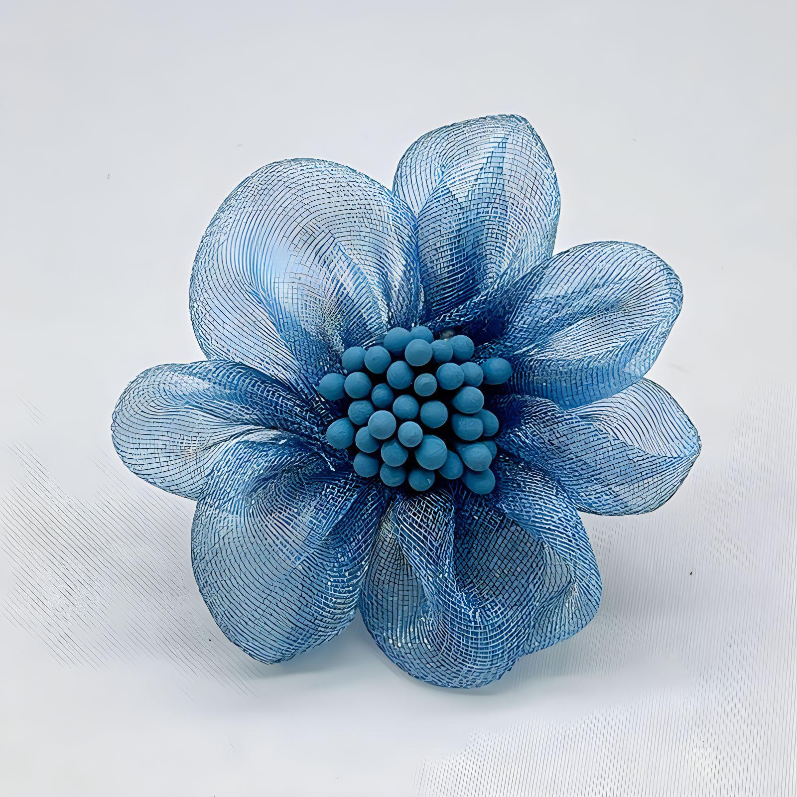 

Темпераментная шелковая пряжа цветок брошь высокого класса женская личность ниша дизайн чувство ткань искусство анти-свет булавка с ювелирными изделиями