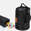 Durable Black Tool Belt Pouch - Multi-Functional Screw & Nail Storage Bag, Thickened Wear-Resistant Organizer For Home Repairs