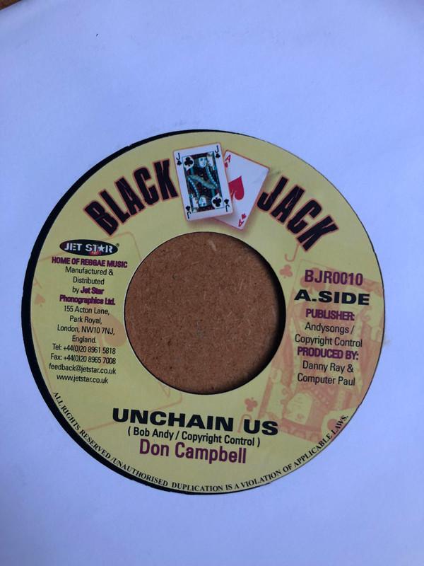 

7inch Record DON CAMPBELL - Unchain Us BJR0010 Black Jack UK Reggae, Ska & Dub Used