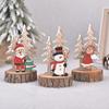 New Christmas Products, Christmas, Ins, Wooden, Christmas Tree Tabletop Decorations, Santa Claus, Holiday Supplies