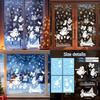 Christmas Pvc Static Cling Window Stickers With Snowman For Display Festive