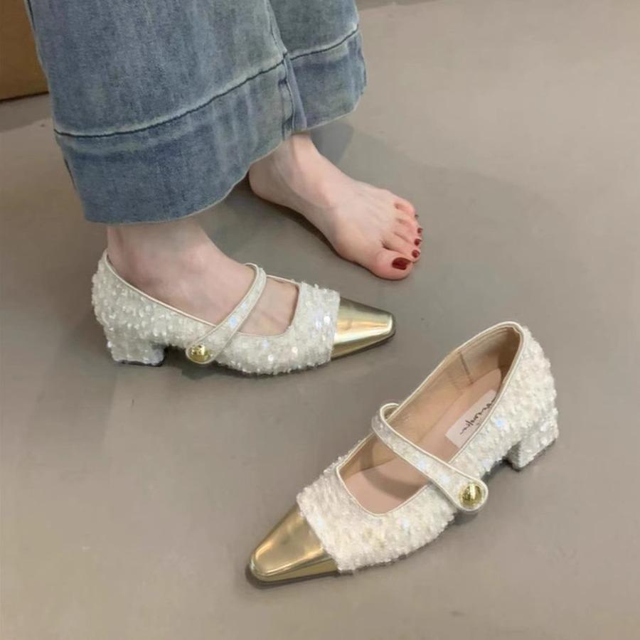 Temperament Mary Jane Schuhe Damen Frühling 2025 neu High-End Rock rosa Schuhe
