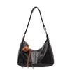 Vintage Leopard Print Tote Bag Women's Large Capacity Shoulder Bag Soft Leather Crossbody Bag