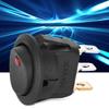 10PCs Round Rocker ON/OFF 12V Waterproof  Switch LED Spotlighting Silver Terminal 3‑Pin