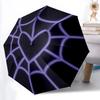 1pc Spider Web Heart Automatic Open/Close Umbrella Compact Folding Umbrella, All-Season Portable Umbrella for Women/Men F1124240