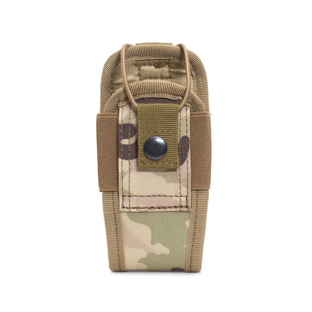 Tactical Molle Walkie Talkie Pouch, 600D Oxford Outdoor Waist Bag, Multifunctional Camping Accessory.