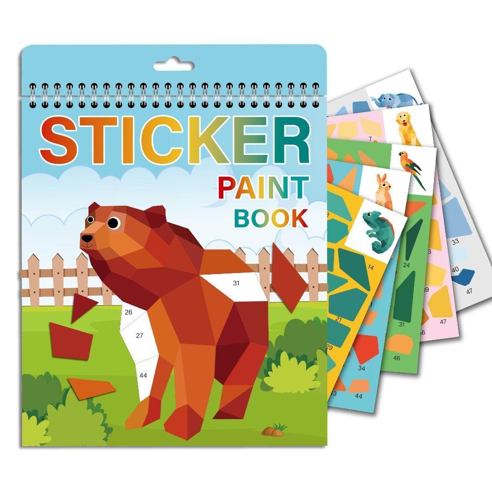 

PET Sticker Book puzzle Puzzle Book Kawaii Mosaic puzzle sticker Kids D
