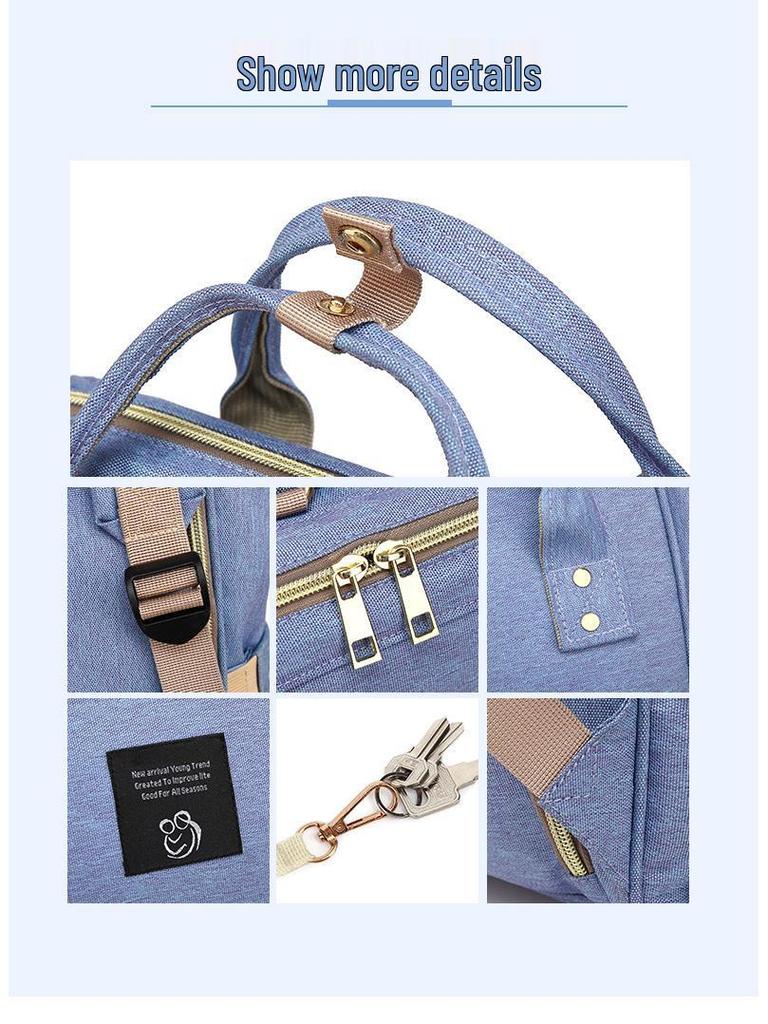 Vylepšený multifunkční batoh na pleny pro maminku a miminko