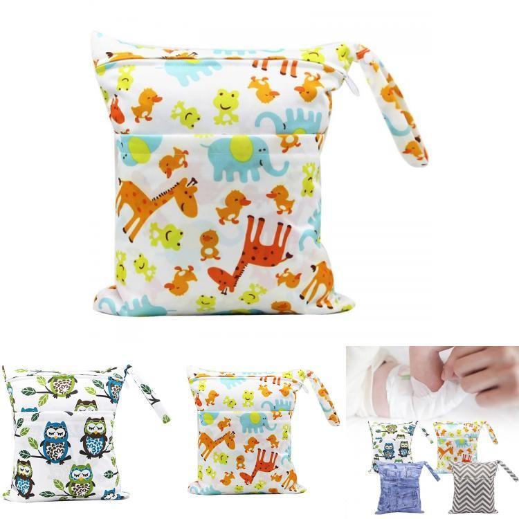 Durable Asenappy Digital Print Baby Diaper Bag With Waterproof Dual Zippers