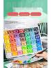 Blue Bamboo 42-Color Watercolor Set with Luminous White and Brushes, 80ml