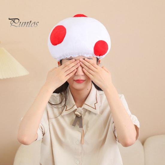 Paddenstoelhoed Mannen Vrouwen Kinderen Hoofddeksel Hoed Uniek Zacht Hoofddeksel Kostuumaccessoire Cosplay Fancy Dress Props