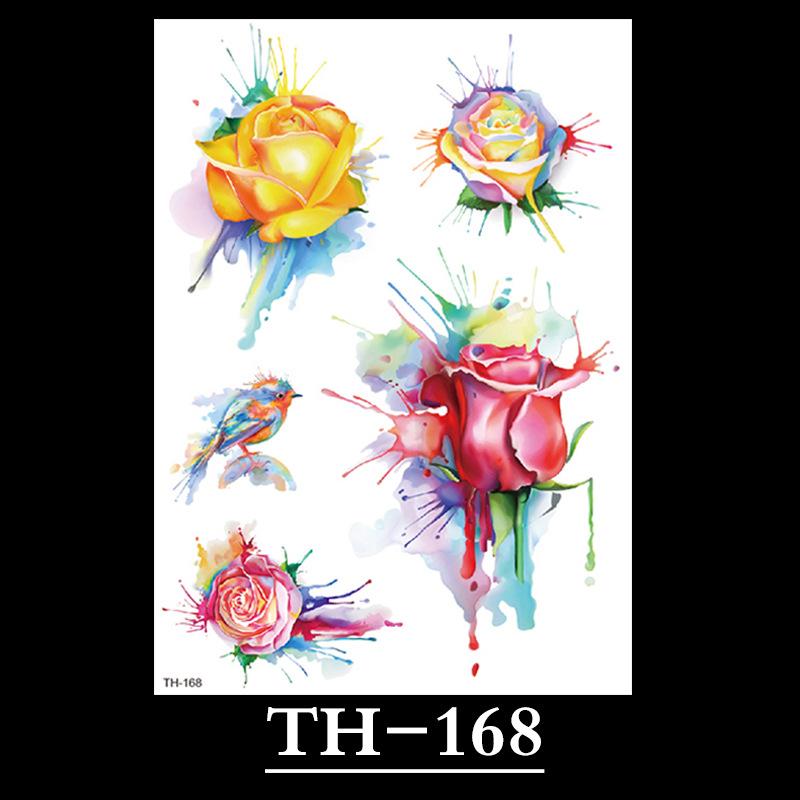 Flower Tattoo Sticker, Small Flower Tattoo Sticker, Tattoo Sticker Waterproof And Sweat-Proof Tattoo