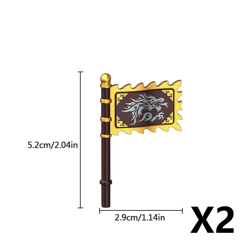 Medieval Weapons MOC Figures Building Blocks Soldiers Accessories Swords Spear Flags Shield Hammer Cowboy Guns Bricks Toys Gifts