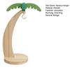 Banana Holder Stand Wooden Banana Hanger Tree with Metal Hook Decorative Vertical Storage Rack for Kitchen Countertop
