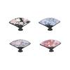 Japanese Fan Flower Scroll Chopstick Rest Set - 5 Piece Ceramic Chopstick Holders